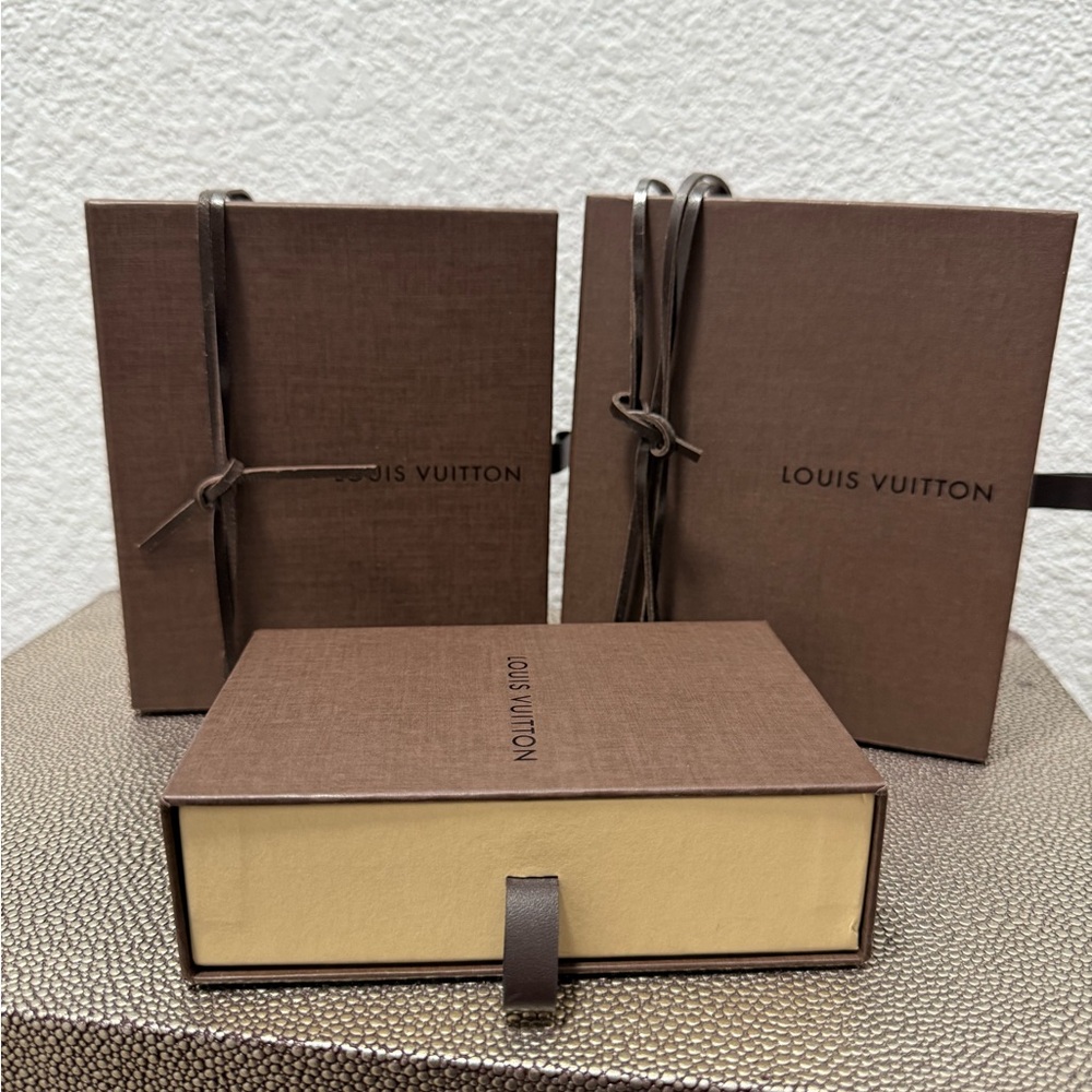 Louis Vuitton Brown and Cream Watch Box Set